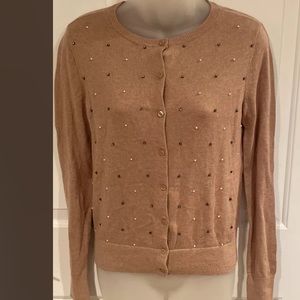 Ann Taylor Loft Sz XS Jewel Embellished Cardigan